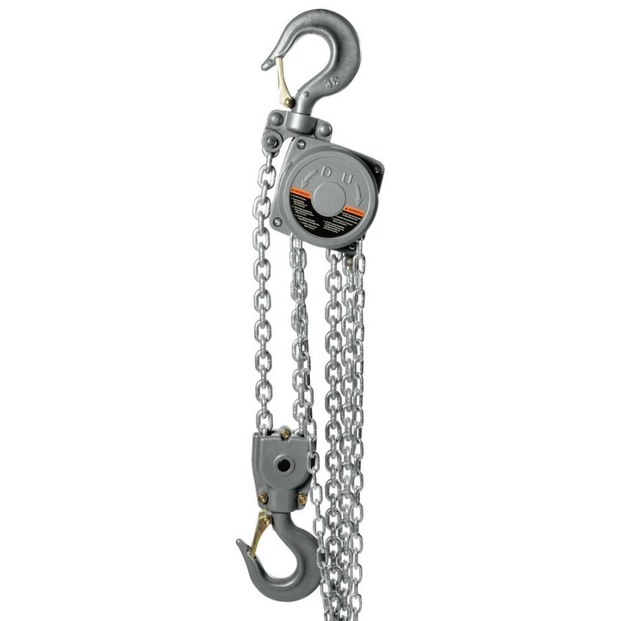 Material Handling JET | Jet 133320 Al100 Series 3 Ton Capacity Hand Chain Hoist With 30 Ft. Of Lift