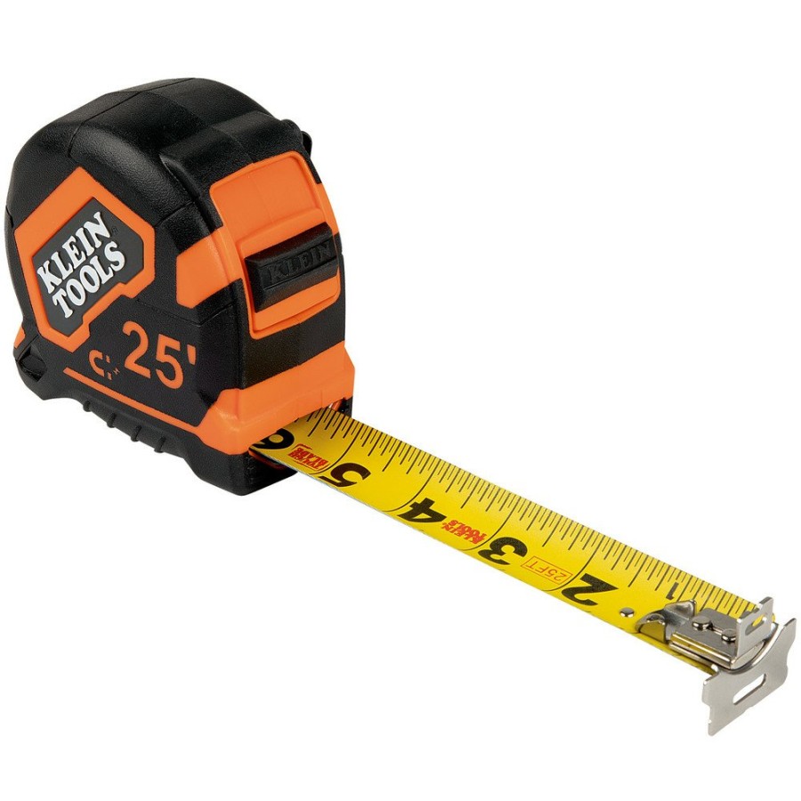 Hand Tools Klein Tools Tape Measures | Klein Tools 9225 25 Ft. Magnetic Double-Hook Tape Measure