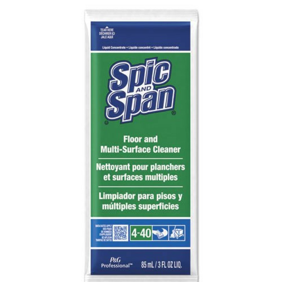 Facility Maintenance & Supplies Spic and Span Cleaners | Spic And Span 02011 3 Oz. Packet Liquid Floor Cleaner (45/Carton)