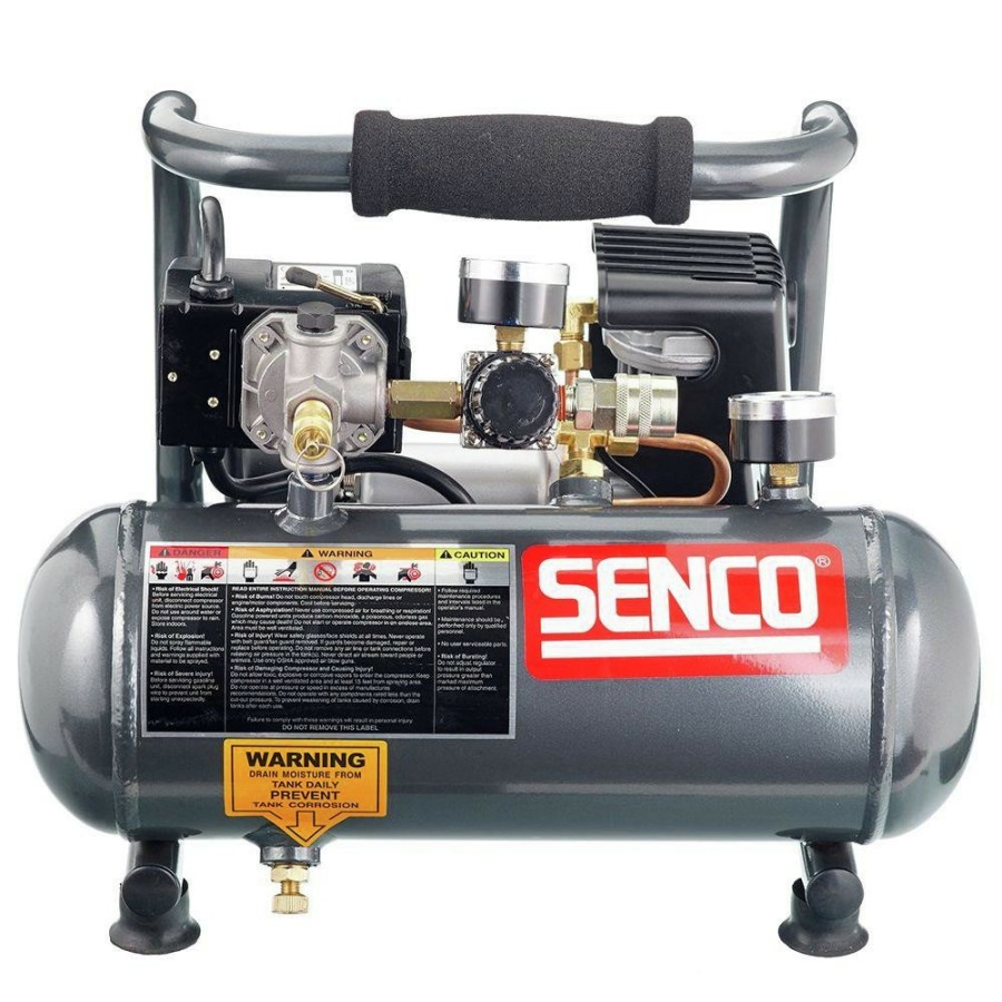 Air Tools And Equipment SENCO Portable Air Compressors | Senco Pc1010 1/2 Hp 1 Gallon Oil-Free Hand Carry Compressor