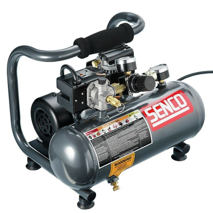 Air Tools And Equipment SENCO Portable Air Compressors | Senco Pc1010 1/2 Hp 1 Gallon Oil-Free Hand Carry Compressor