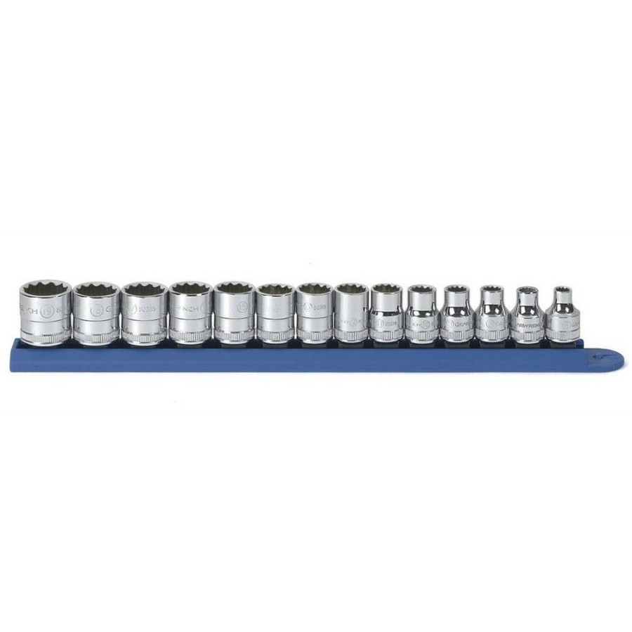 Hand Tools GearWrench Socket Sets | Gearwrench 80560 14-Piece 12-Point Standard Metric 3/8 In. Drive Socket Set