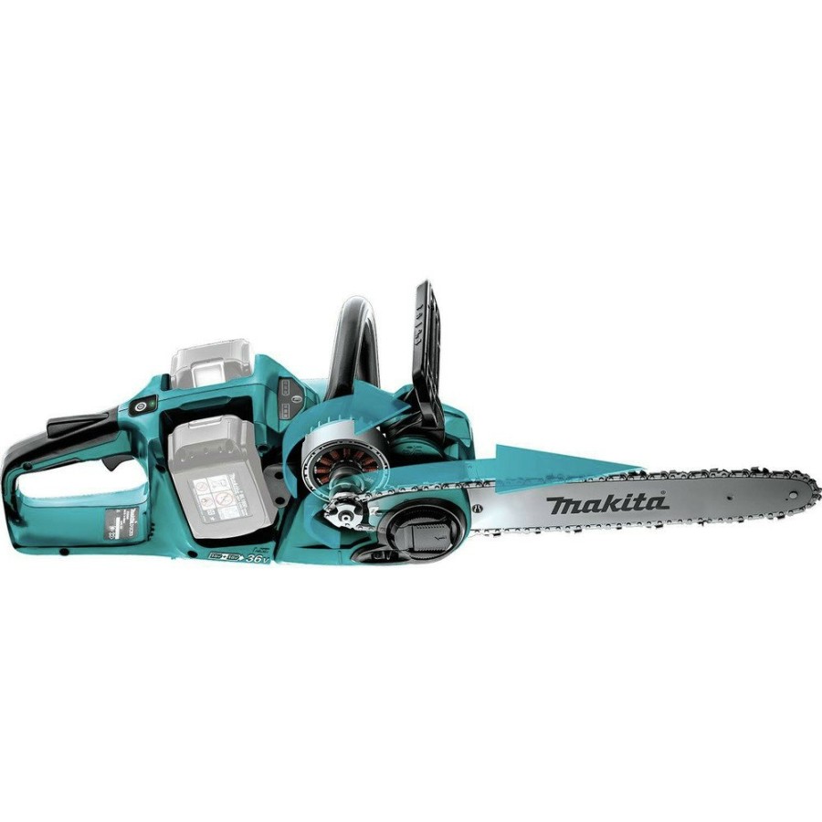 Outdoor Power Tools & Equipment Makita | Makita Xcu04Z 18V X2 (36V) Lxt Lithium-Ion Brushless 16 In. Chainsaw, (Tool Only)