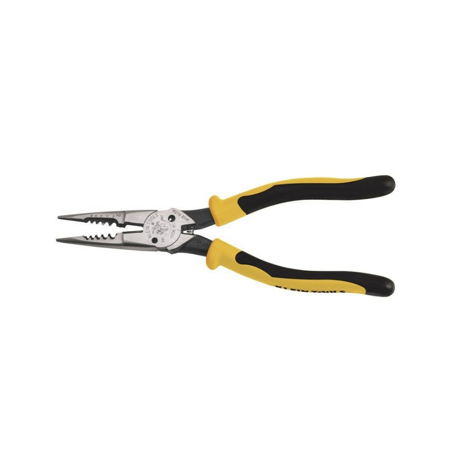 Hand Tools Klein Tools | Klein Tools J206-8C All-Purpose Spring Loaded Long Nose Pliers