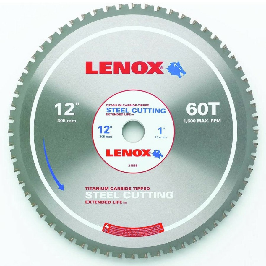 Power Tool Accessories Lenox Circular Saw Blades | Lenox 21888St12006 12 In. 60 Tooth Metal Cutting Circular Saw Blade