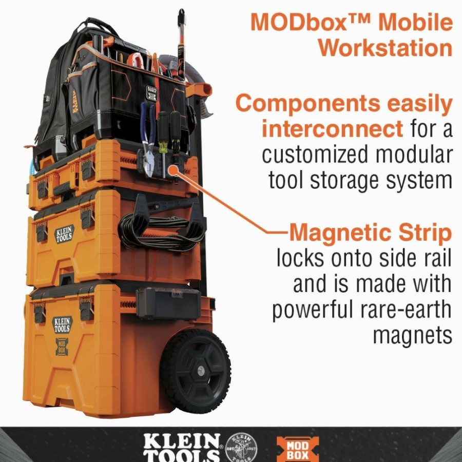 Tool Storage Klein Tools | Klein Tools 54819Mb Modbox Magnetic Strip Rail Attachment