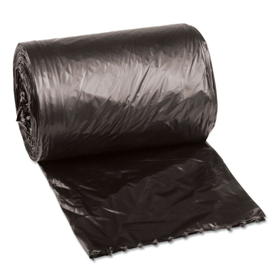 Facility Maintenance & Supplies Boardwalk | Boardwalk H3417Rkkr01 17 In. X 17 In. 4 Gal. 0.35 Mil Low-Density Waste Can Liners - Black (1000/Carton)