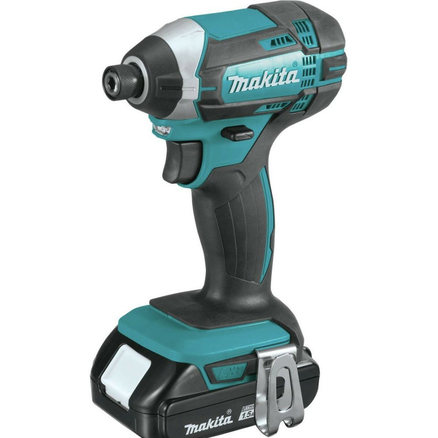 Power Tools Makita Impact Drivers | Factory Reconditioned Makita Xdt11Sy-R 18V Lxt Brushed Lithium-Ion 1/4 In. Cordless Impact Driver Kit (1.5 Ah)