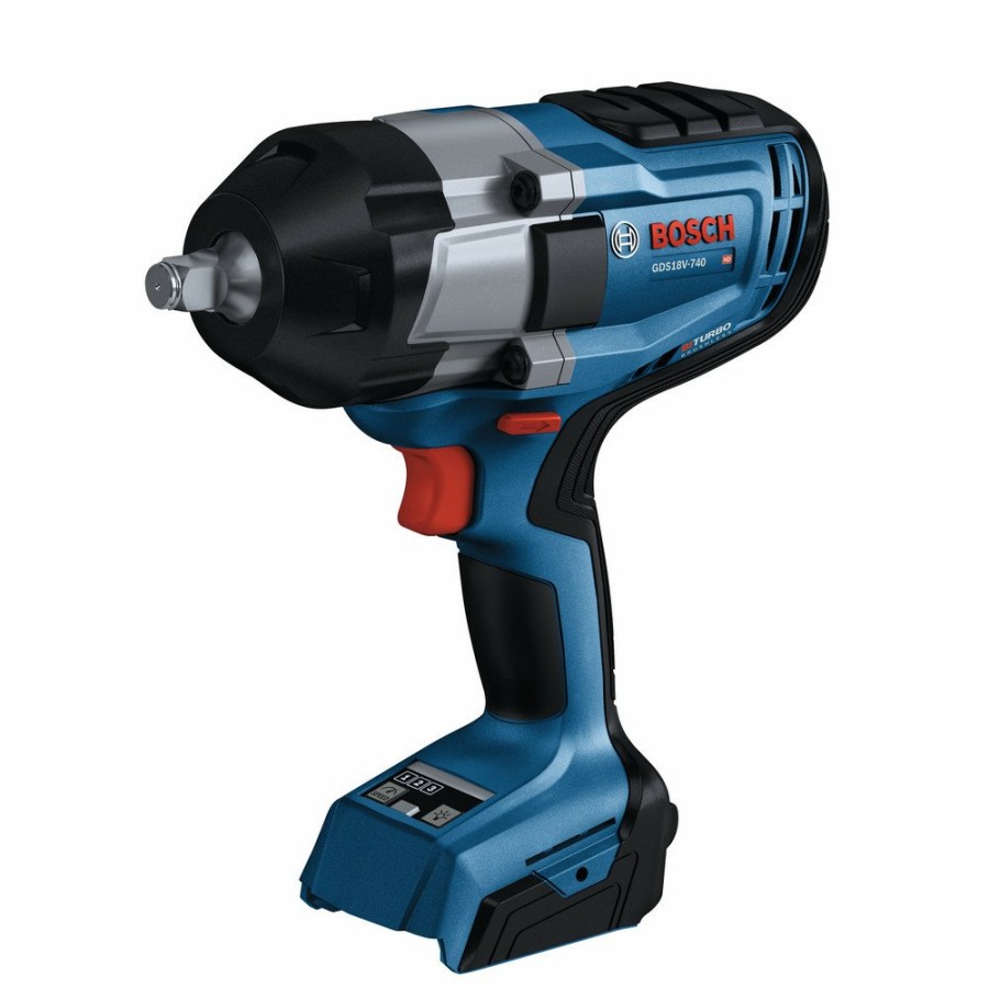 Power Tools Bosch | Bosch Gds18V-740N 18V Profactor Brushless Lithium-Ion 1/2 In. Cordless Impact Wrench With Friction Ring (Tool Only)