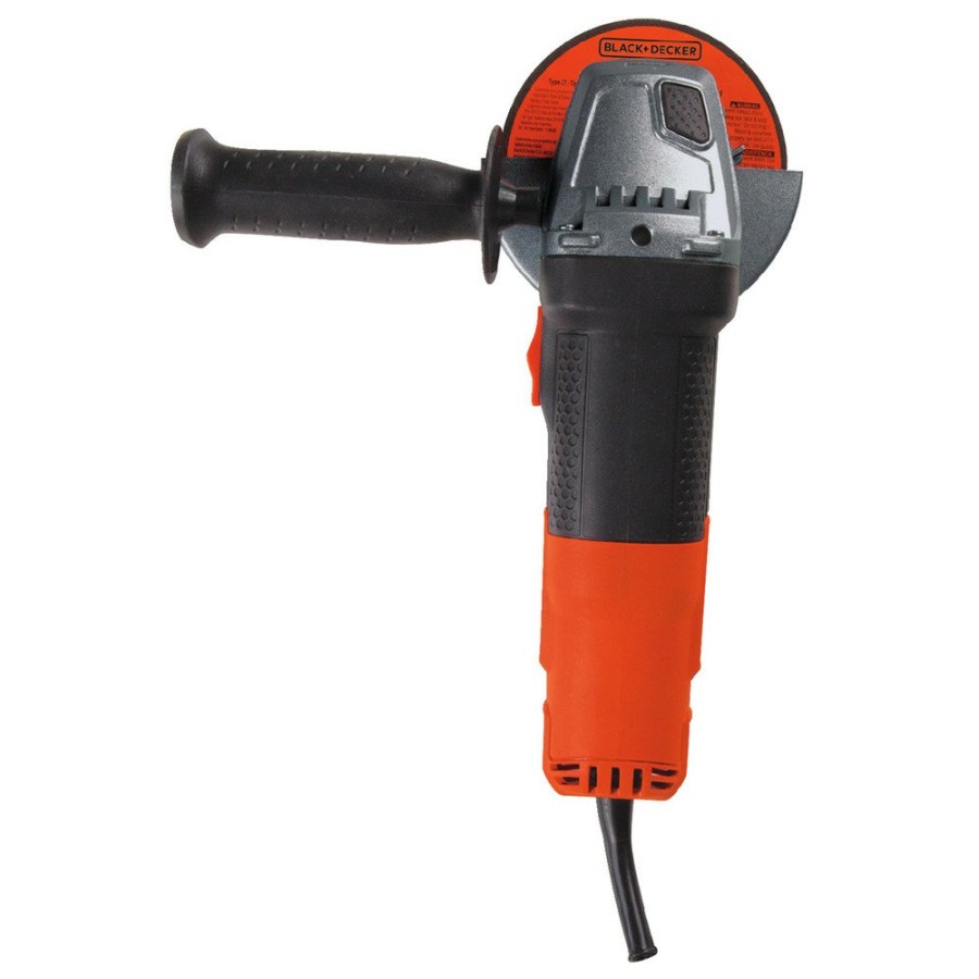 Power Tools Black & Decker Angle Grinders | Black & Decker Bdeg400 4-1/2 In. 6.0 Amp Small Angle Grinder