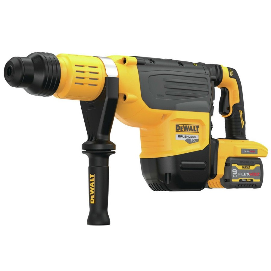 Power Tools Dewalt Rotary Hammers | Dewalt Dch775X2 60V Max Brushless Lithium-Ion 2 In. Cordless Sds Max Combination Rotary Hammer Kit With 2 Batteries (9 Ah)