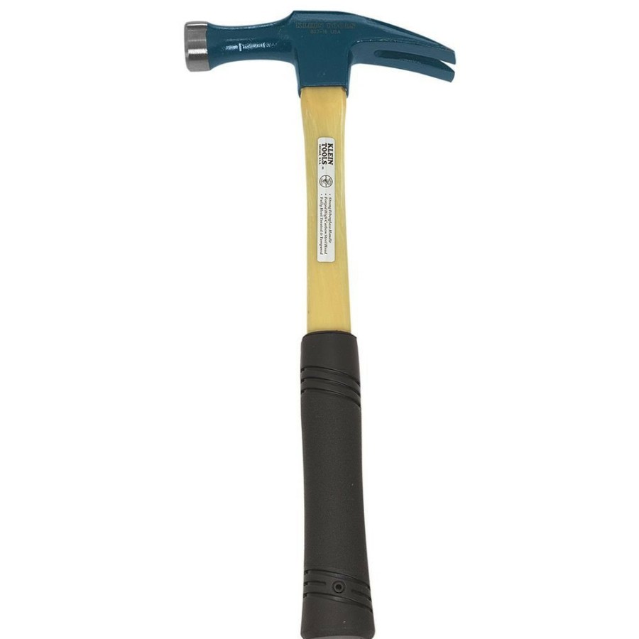 Hand Tools Klein Tools Claw Hammers | Klein Tools 807-18 Electrician'S Straight-Claw Hammer