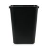 Facility Maintenance & Supplies Boardwalk | Boardwalk 3485203 41 Quart Plastic Soft-Sided Wastebasket - Black