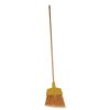 Facility Maintenance & Supplies Boardwalk Cleaning Tools | Boardwalk Bwk932Act Plastic Bristle Angler Brooms With 53 In. Wood Handle - Yellow (12/Carton)