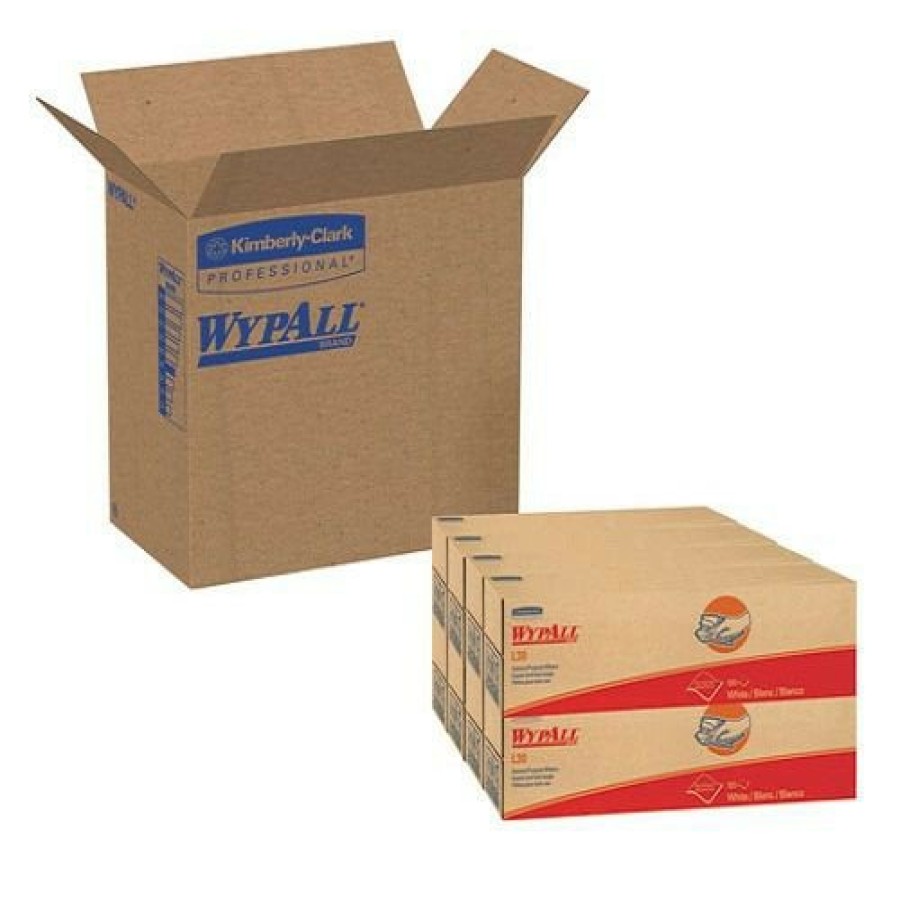 Facility Maintenance & Supplies WypAll Cleaners | Wypall 5800 L30 Pop-Up Box 16.4 In. X 9.8 In. Towels - White (100/Box, 8 Boxes/Carton)