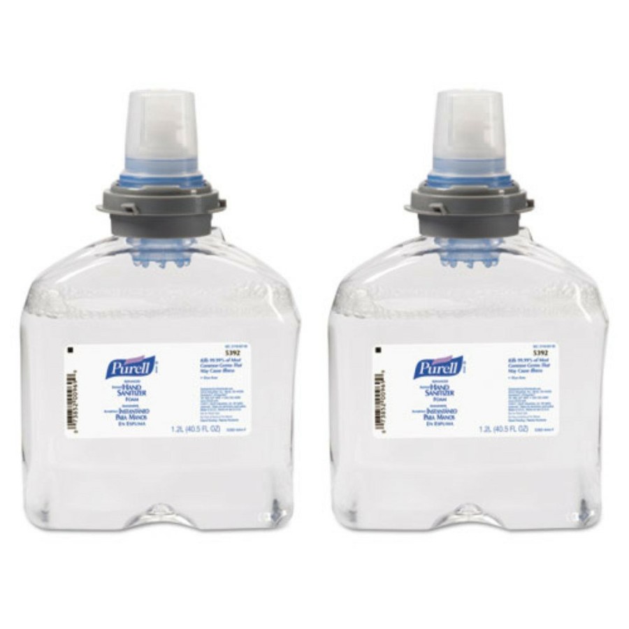 Facility Maintenance & Supplies PURELL Hand Sanitizers | Purell 5392-02 2-Pack Advanced Tfx 1200Ml Instant Hand Sanitizer Foam Refill - White