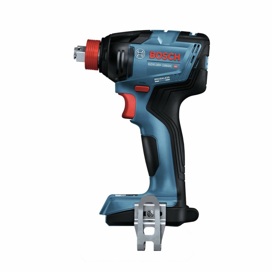 Power Tools Bosch Impact Drivers | Factory Reconditioned Bosch Gdx18V-1860Cn-Rt 18V Freak Brushless Lithium-Ion 1/4 In. / 1/2 In. Cordless Connected-Ready Two-In-One Impact Driver (Tool Only)