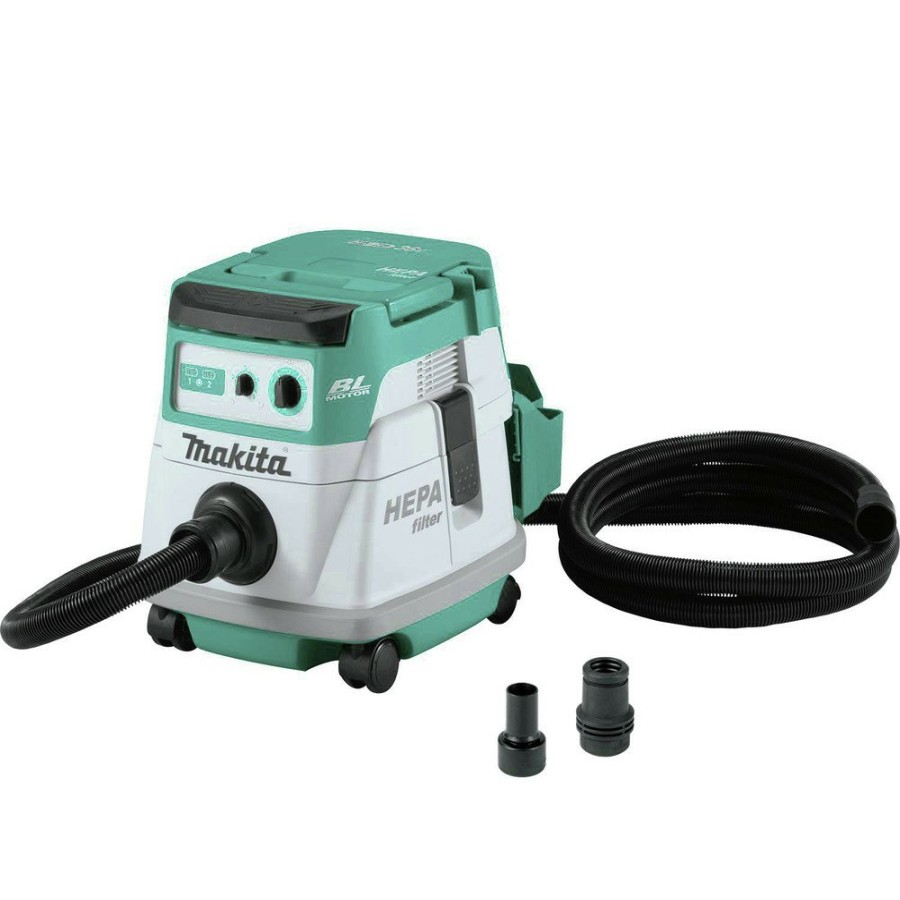 Woodworking Tools Makita Dust Collectors | Makita Xcv21Zx 18V X2 (36V) Lxt Brushless Lithium-Ion 2.1 Gallon Hepa Filter Dry Dust Extractor (Tool Only)