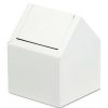 Facility Maintenance & Supplies HOSPECO | Hospeco 2201 Double Entry Swing Top Floor Receptacle - Metal, White