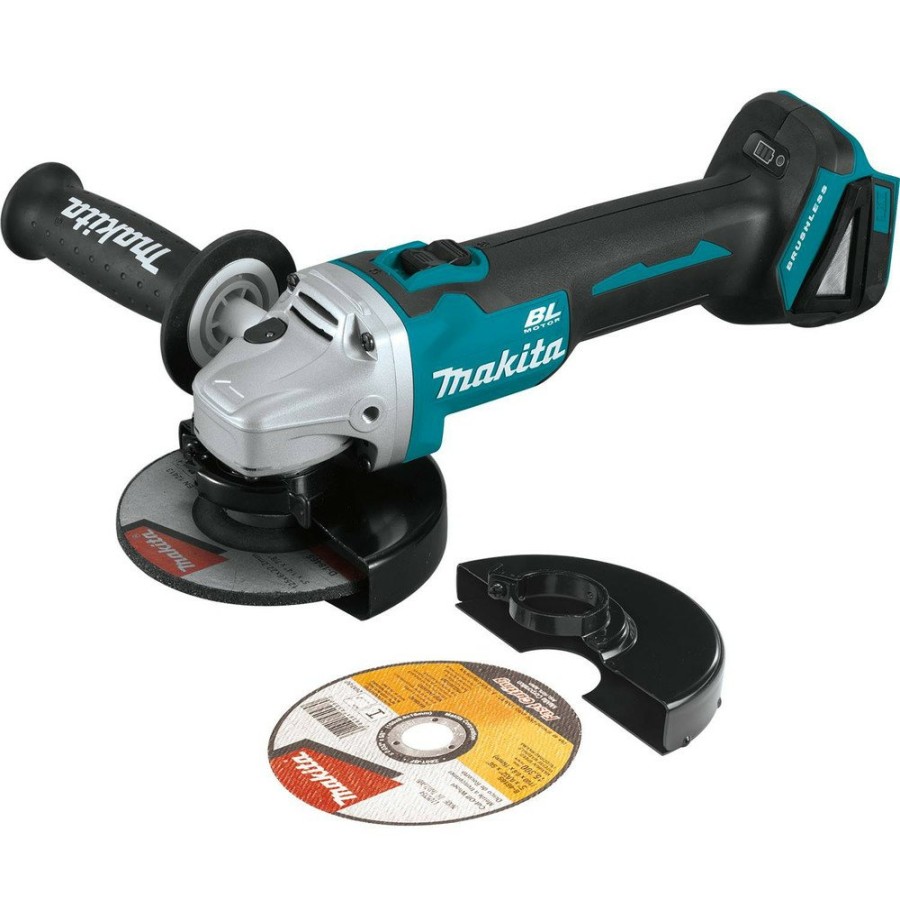 Power Tools Makita Cut Off Grinders | Makita Xag09Z 18V Lxt Lithium-Ion Brushless Cordless 4-1/2 In. / 5 In. Cut-Off/Angle Grinder With Electric Brake (Tool Only)