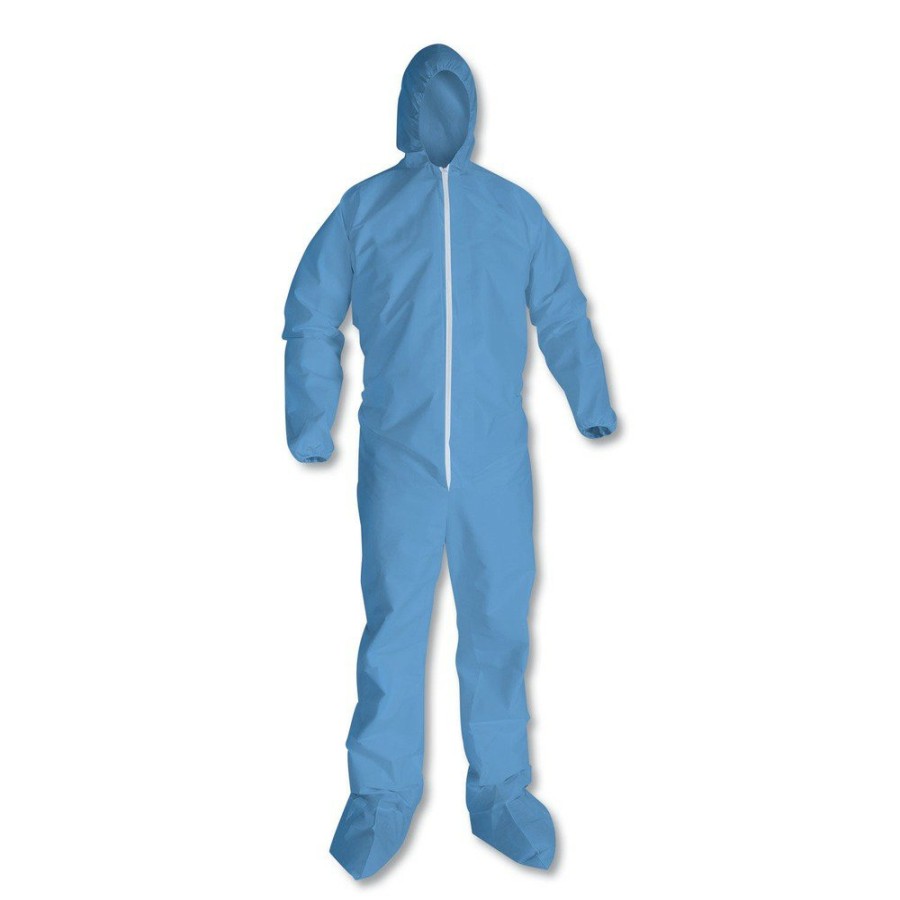 Safety Equipment KleenGuard | Kleenguard Kcc 45355 A65 Flame-Resistant Hood And Boot Coveralls - 2Xl, Blue (25/Carton)