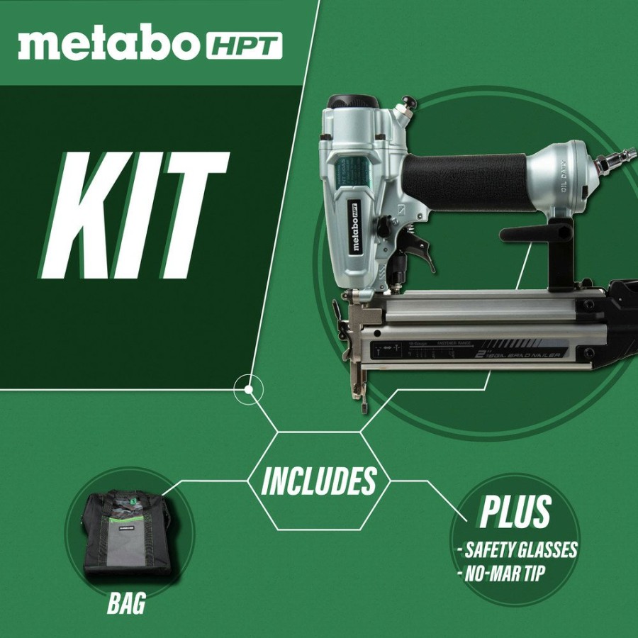 Air Tools And Equipment Metabo HPT Nail Guns | Metabo Hpt Nt50A5M 2 In. 18-Gauge Pro Brad Nailer