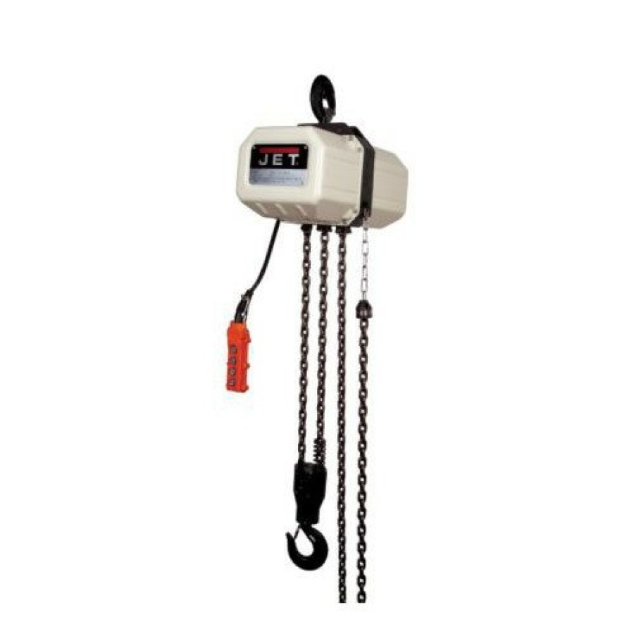 Material Handling JET | Jet 5Ss-3C-20 460V Ssc Series 4.9 Speed 5 Ton 20 Ft. Lift Overload Protection 3-Phase Electric Chain Hoist