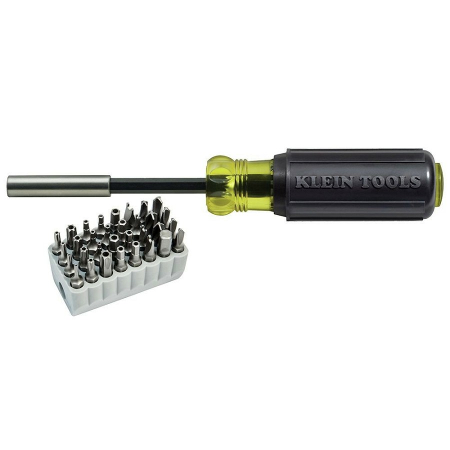 Hand Tools Klein Tools | Klein Tools 32510 Magnetic Screwdriver With 32 Tamperproof Bits Set