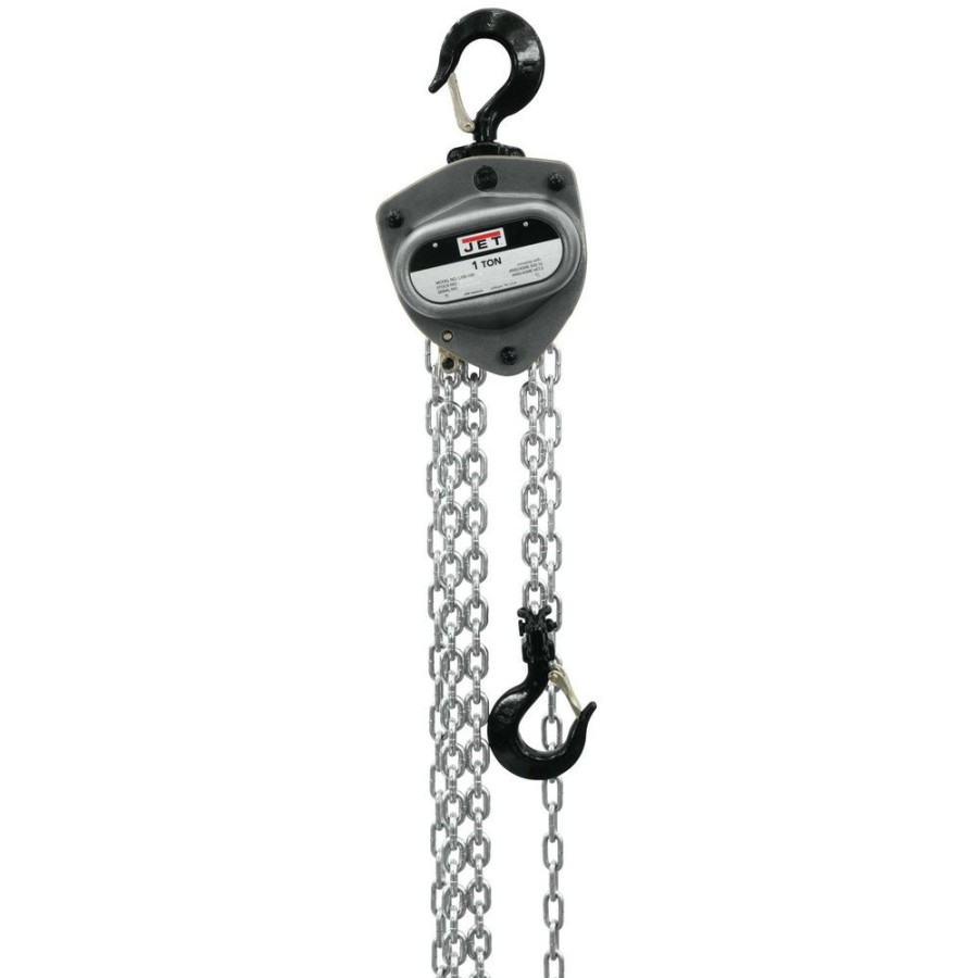 Material Handling JET | Jet L100-1Two-20 L-100 Series 1 Ton 20 Ft. Lift Overload Protection Hand Chain Hoist