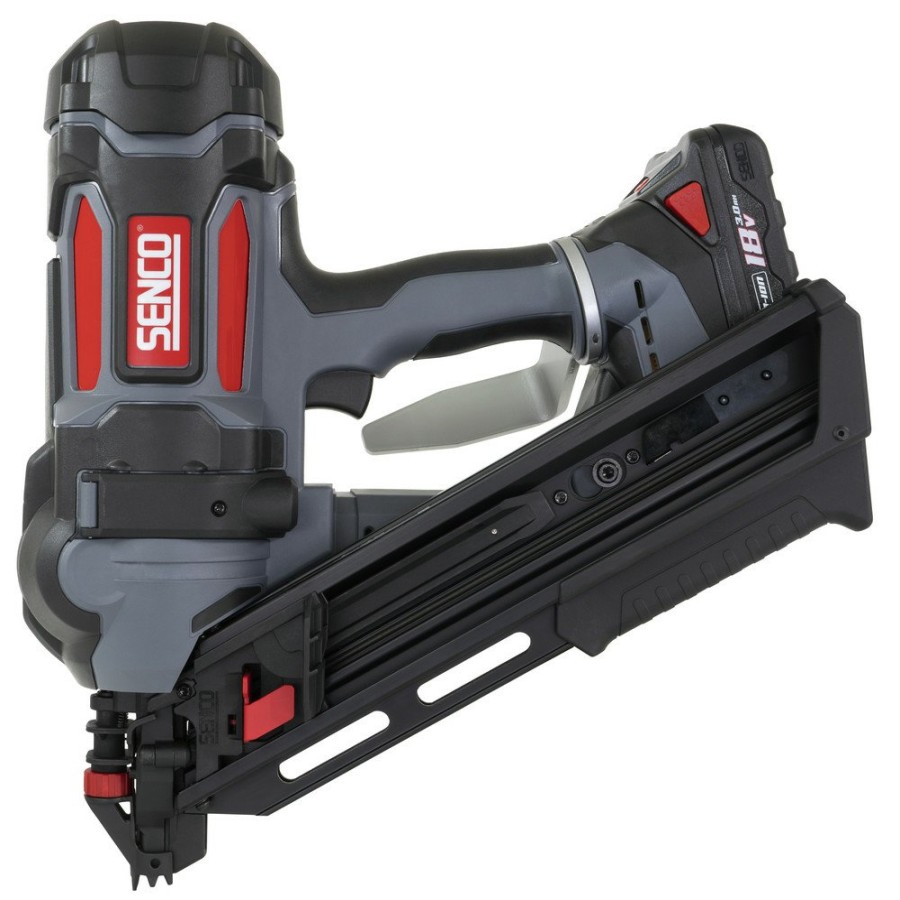 Power Tools SENCO Nailers | Senco 10G0001N 18V Lithium-Ion 30 - 34-Degree Paper-Tape 3-1/2 In. Cordless Pneumatic Framing Nailer (3 Ah)