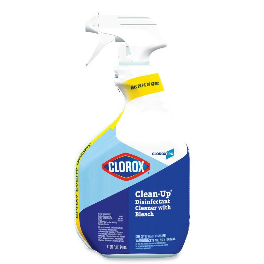 Facility Maintenance & Supplies Clorox Cleaners | Clorox 35417 32 Oz. Smart Tube Spray Clean-Up Disinfectant Cleaner With Bleach