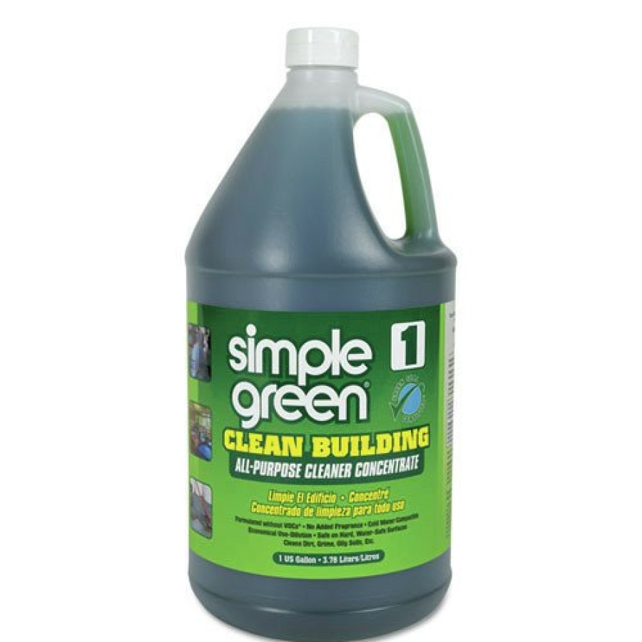 Facility Maintenance & Supplies Simple Green Cleaners | Simple Green 1210000211001 Clean Building 1-Gallon All-Purpose Cleaner Concentrate