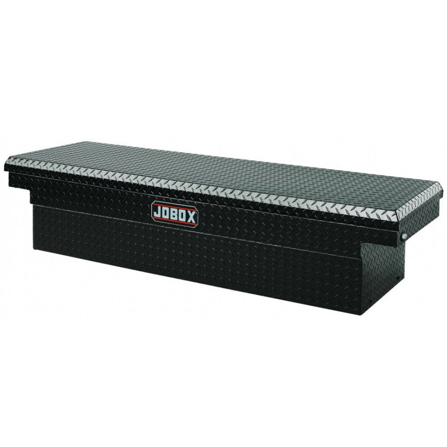 Automotive JOBOX Crossovers Truck Boxes | Jobox Pac1580002 Aluminum Single Lid Full-Size Crossover Truck Box (Black)