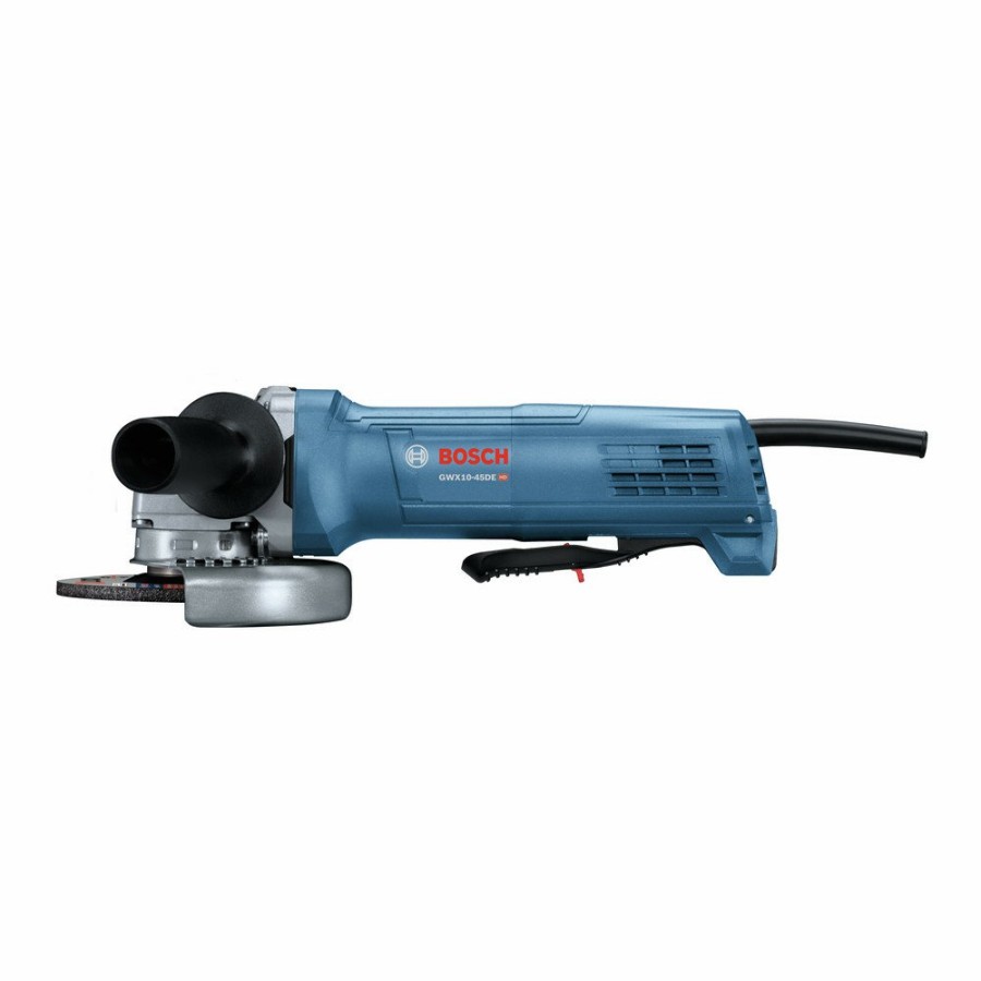 Power Tools Bosch Angle Grinders | Factory Reconditioned Bosch Gwx10-45De-Rt X-Lock 4-1/2 In. Ergonomic Angle Grinder With No Lock-On Paddle Switch