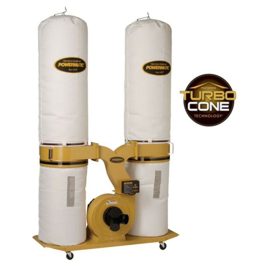 Woodworking Tools Powermatic Dust Collectors | Powermatic Pm1300Tx-Bk3 Dust Collector, 3Hp 3Ph 230/460V, 30-Micron Bag Filter Kit