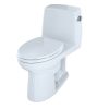 Bath TOTO | Toto Ms854114Elr#01 Eco Ultramax One-Piece Elongated 1.28 Gpf Toilet (Cotton White)