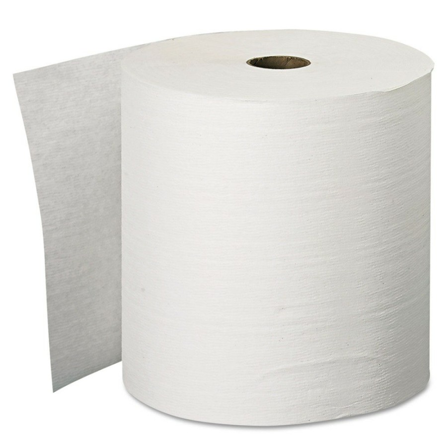 Facility Maintenance & Supplies Kleenex | Kleenex 11090 1.5 In. Core 8 In. X 600 Ft. Hard Roll Paper Towels With Premium Absorbency Pockets - White (6 Rolls/Carton)