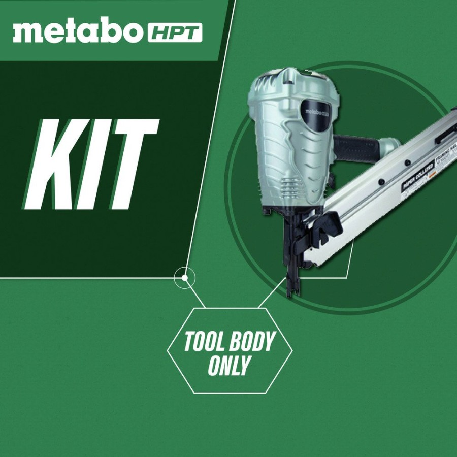 Air Tools And Equipment Metabo HPT Nail Guns | Metabo Hpt Nr90Ads1M 30-Degree Paper Collated 3-1/2 In. Strip Framing Nailer