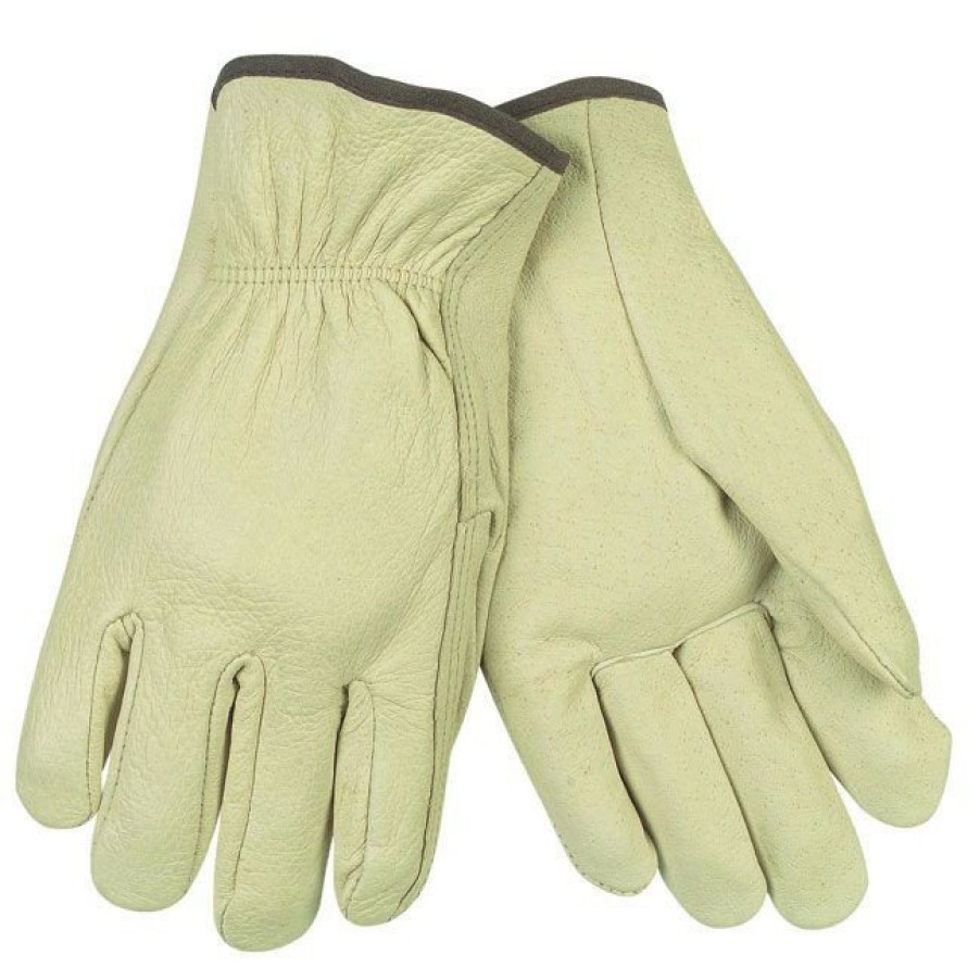 Safety Equipment MCR Safety | Mcr Safety 3400Xl 24-Piece Unlined Pigskin Driver Gloves - X-Large, Cream