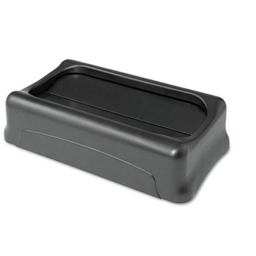 Facility Maintenance & Supplies Rubbermaid Commercial | Rubbermaid Commercial Fg267360Bla Slim Jim 11.38 In. X 20.5 In. X 5 In. Swing Lid - Black