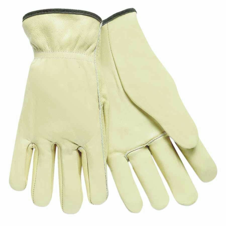 Safety Equipment MCR Safety | Mcr Safety 3200L Premium Grade Cowhide Drivers Glove - Large, Unlined