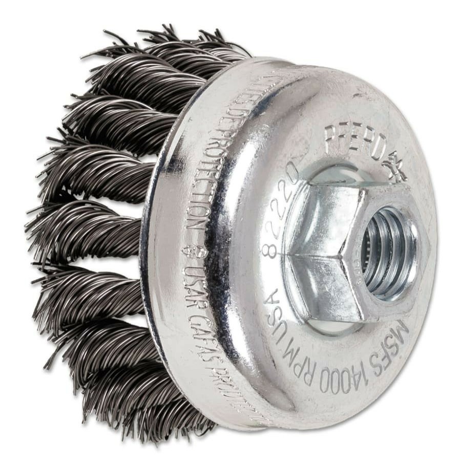 Power Tool Accessories PFERD Grinding Wheels | Pferd 82220 2-3/4 In. Dia. Carbon Steel Wire Mini Knot Cup Brush