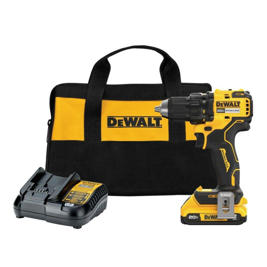 Power Tools Dewalt Drill Drivers | Dewalt Dcd793D1 20V Max Brushless 1/2 In. Cordless Compact Drill Driver Kit