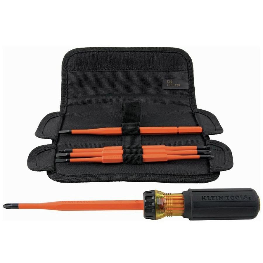 Hand Tools Klein Tools | Klein Tools 32288 8-In-1 Insulated Interchangeable Screwdriver Set