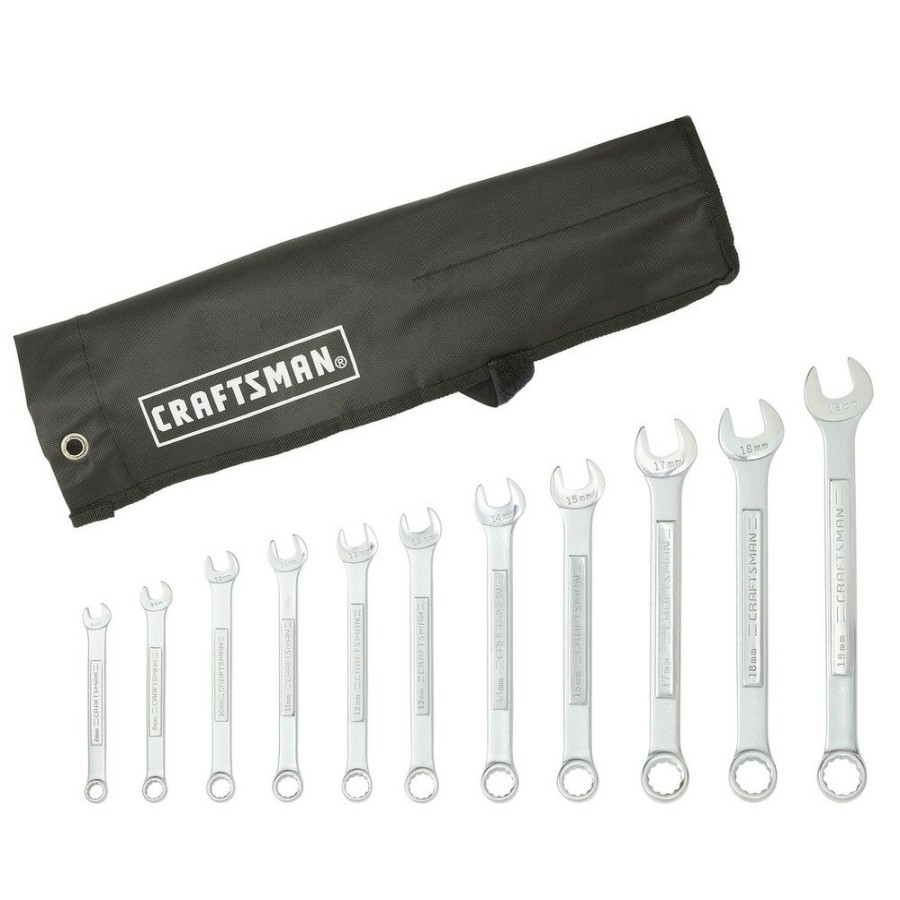 Hand Tools Craftsman Combination Wrenches | Craftsman Cmmt10947 11-Piece Metric Combination Wrench Set