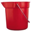 Facility Maintenance & Supplies Rubbermaid Commercial Cleaning Tools | Rubbermaid Commercial Fg296300Red 10-Quart 10.5 In. Round Plastic Utility Pail - Red