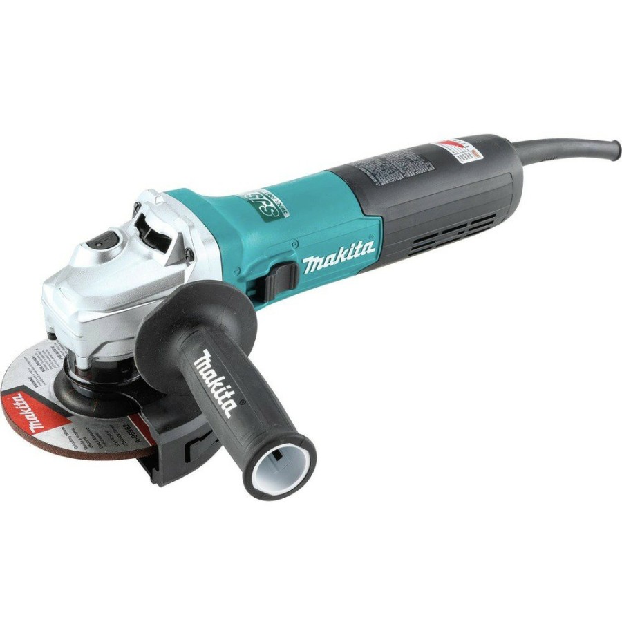 Power Tools Makita Angle Grinders | Makita Ga5090 5 In. Corded Sjsii Slide Switch High-Power Angle Grinder