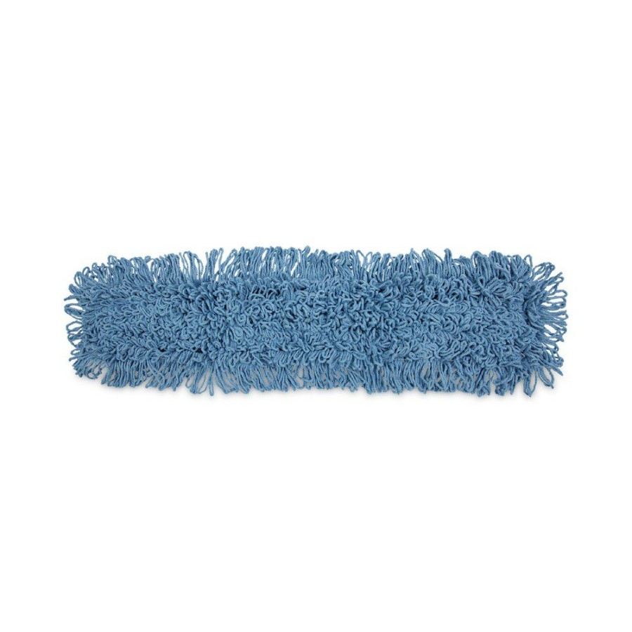 Facility Maintenance & Supplies Boardwalk Cleaning Tools | Boardwalk Bwk1136 36 In. X 5 In. Looped-End Cotton/ Synthetic Blend Dust Mop Head - Blue