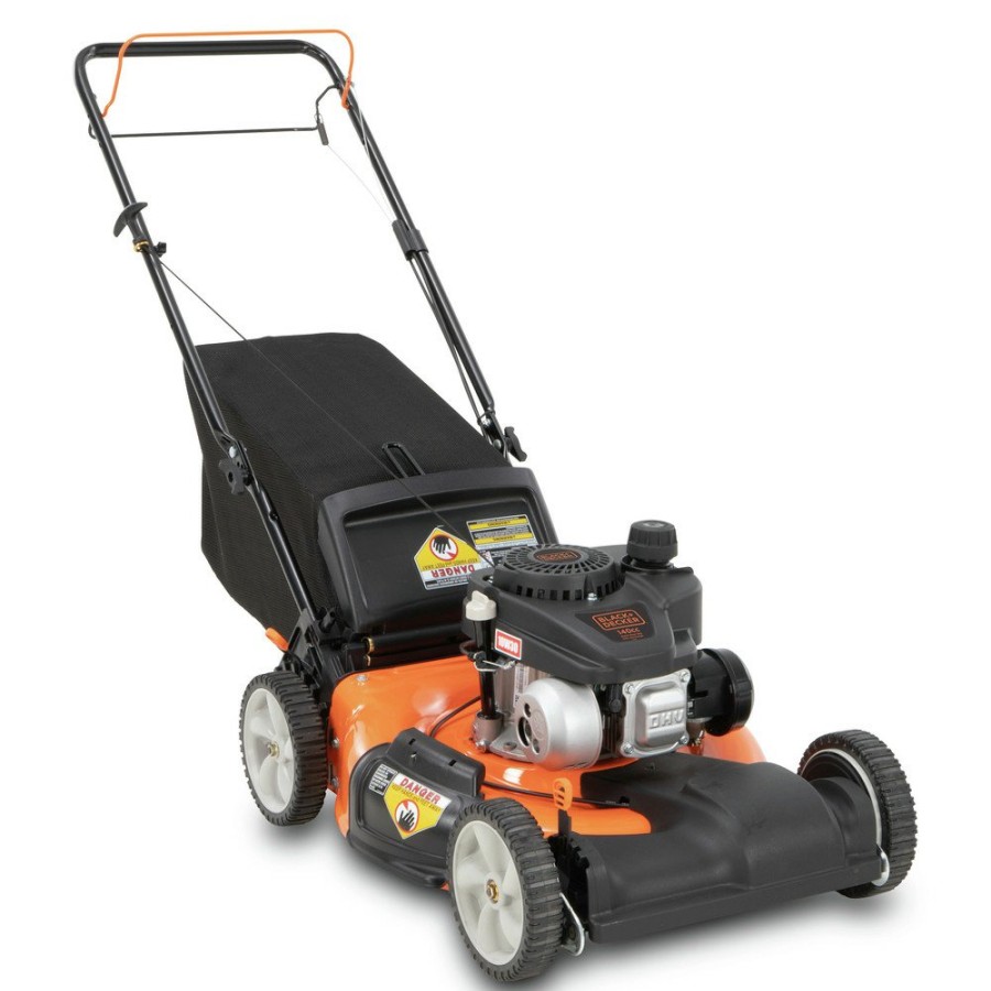 Outdoor Power Tools & Equipment Black & Decker | Black & Decker 12A-A2Sd736 140Cc Gas 21 In. 3-In-1 Forward Push Lawn Mower