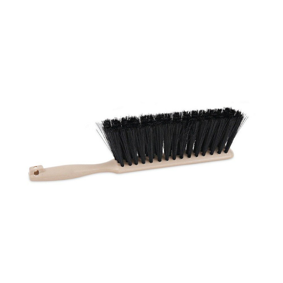 Facility Maintenance & Supplies Boardwalk Cleaning Tools | Boardwalk Bwk5308 4.5 In. Brush 3.5 In. Tan Plastic Handle Polypropylene Counter Brush - Black